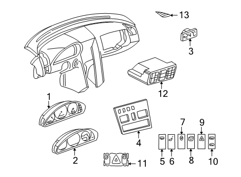 Mercedes-Benz 202-440-67-09 Speedometer Cable