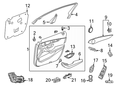 Mercedes-Benz 253-905-67-01-9051 Switch