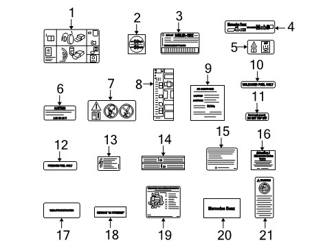 Mercedes-Benz 219-584-03-17 Vacuum Diagram