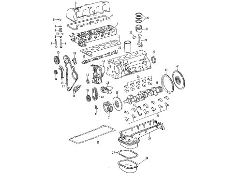 Mercedes-Benz 602-010-55-05 Lower Overhaul Gasket Kit