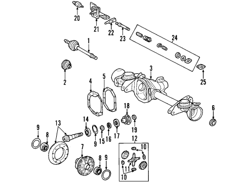 Mercedes-Benz 140-353-01-24 Pinion Washer