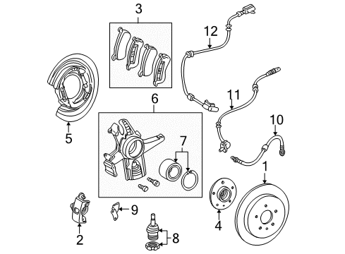 Mercedes-Benz 163-542-19-18 Front Speed Sensor