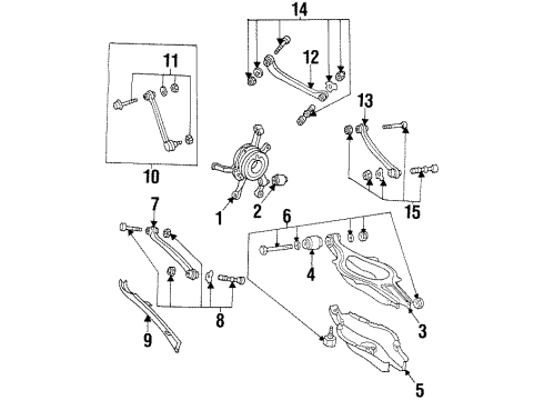 Mercedes-Benz 140-350-58-06 Control Arm Mount Kit