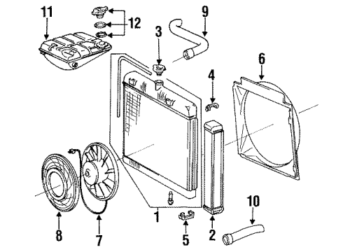 Mercedes-Benz 000-500-60-93 Fan Assembly