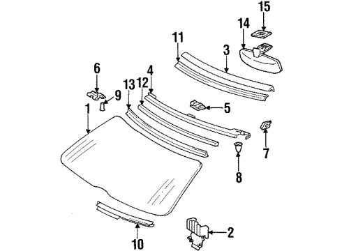 Mercedes-Benz 129-670-00-22 Upper Molding