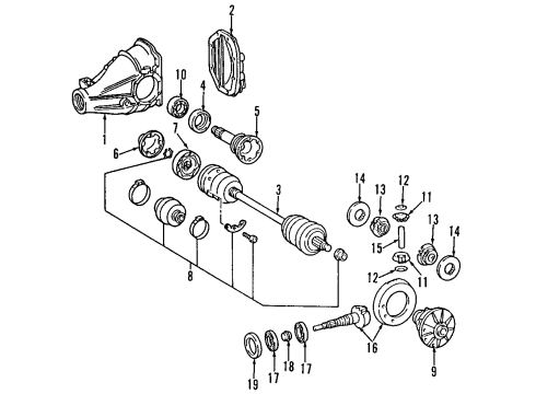 Mercedes-Benz 215-410-00-02 Drive Shaft