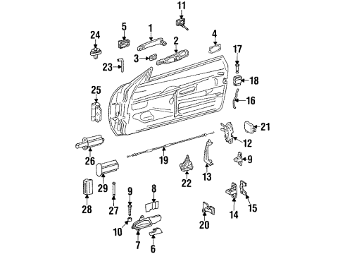 Mercedes-Benz 129-720-17-35 Lock