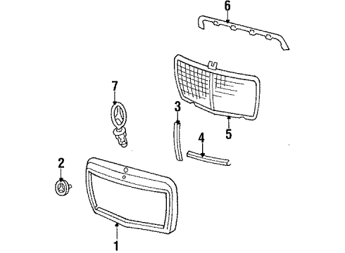 Mercedes-Benz 124-888-02-85 Molding