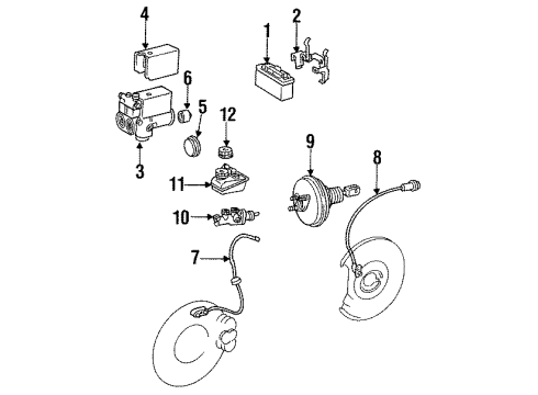 Mercedes-Benz 126-620-05-14 ABS Pump Assembly Bracket