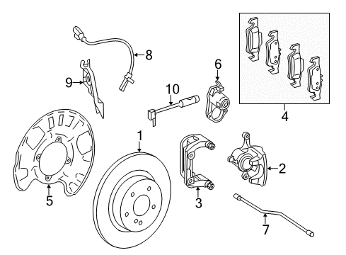 Mercedes-Benz 000-420-87-04 Rear Pads