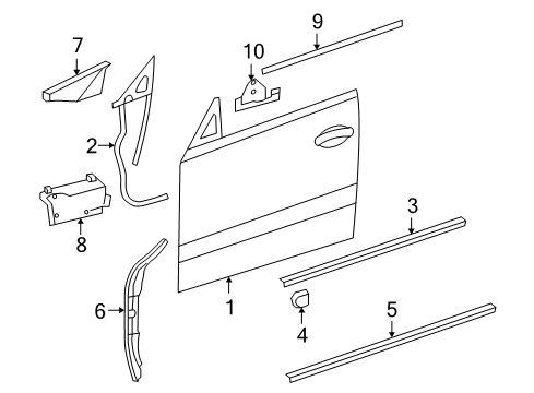 Mercedes-Benz 219-720-03-46 Window Regulator