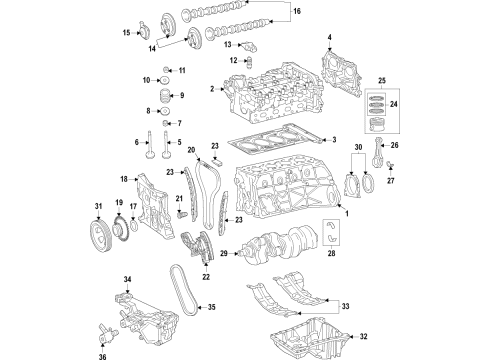 Mercedes-Benz 264-050-13-00 Rocker Arms