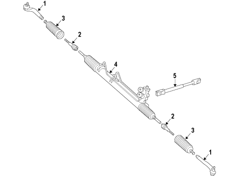 Mercedes-Benz 251-460-43-24 Power Steering Pressure Hose