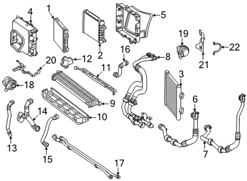 Mercedes-Benz 000-995-74-03 Auxiliary Radiator Insulator