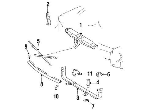 Mercedes-Benz 129-620-45-14 Mount Bracket