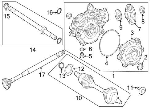 Mercedes-Benz 003-990-00-03 Differential Cover Bolt