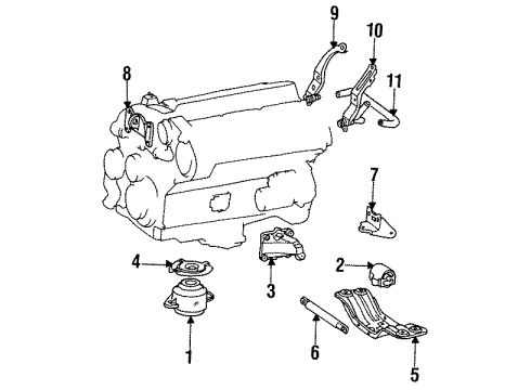 Mercedes-Benz 140-242-08-01 Crossmember