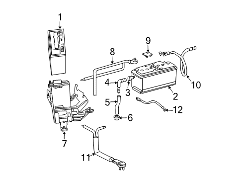 Mercedes-Benz 210-546-01-41 Battery Cable Connector