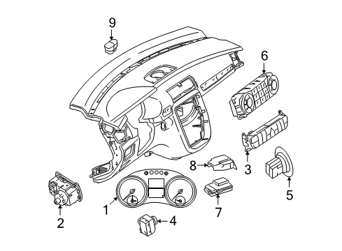 Mercedes-Benz 251-900-33-00 Instrument Cluster