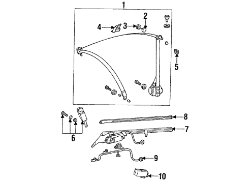 Mercedes-Benz 140-860-39-69 Bench Seat