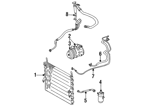 Mercedes-Benz 000-130-00-57-05 Suction Line