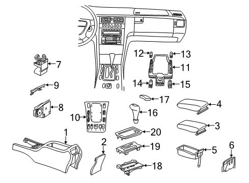 Mercedes-Benz 210-820-05-10 Window Switch