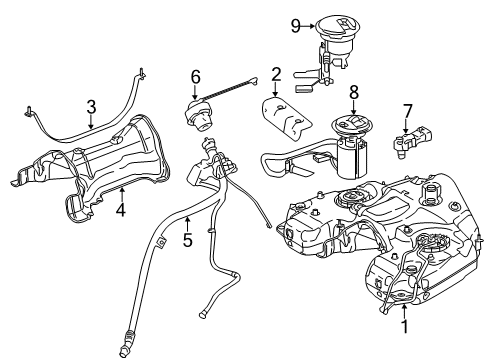 Mercedes-Benz 251-470-28-01 Fuel Tank