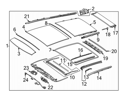 Mercedes-Benz 167-990-00-00 Sunroof Glass Screw