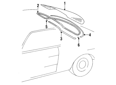 Mercedes-Benz 123-678-06-30 Molding