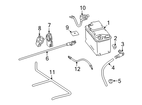 Mercedes-Benz 207-540-30-07 Positive Cable