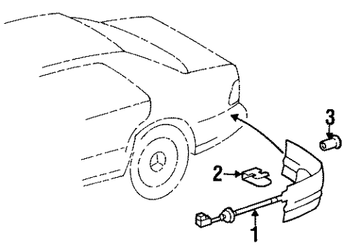 Mercedes-Benz 140-820-21-75 Antenna Assembly