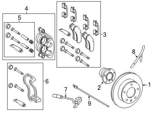 Mercedes-Benz 906-905-35-01 Rear Speed Sensor