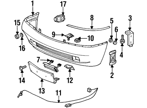 Mercedes-Benz 140-880-02-30 Face Bar Guide