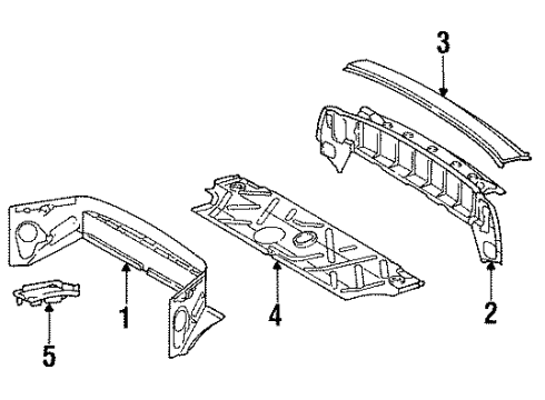 Mercedes-Benz 129-640-00-46 Front Panel