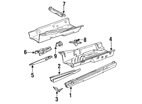 Mercedes-Benz 123-610-01-20 Seat Support