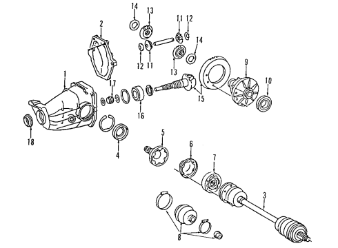 Mercedes-Benz 126-351-09-08 Axle Cover