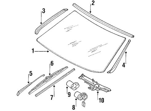 Mercedes-Benz 126-671-10-10 Windshield