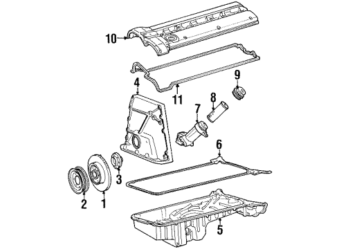 Mercedes-Benz 104-010-11-30 Valve Cover