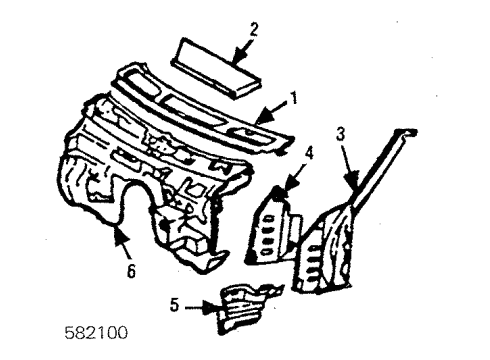 Mercedes-Benz 123-630-16-10 Hinge Pillar