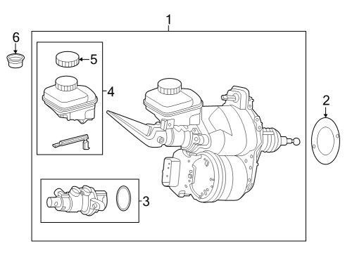 Mercedes-Benz 223-430-54-00 Master Cylinder Seal