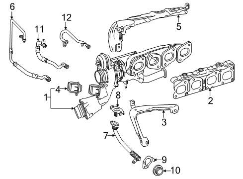 Mercedes-Benz 264-090-16-00 Oil Line