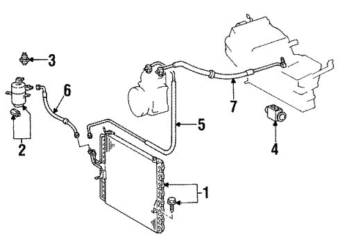 Mercedes-Benz 123-830-56-15 A/C Line