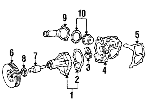 Mercedes-Benz 603-201-07-01-80 Housing