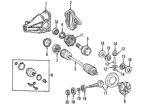 Mercedes-Benz 000-980-09-02 Front Pinion Bearing