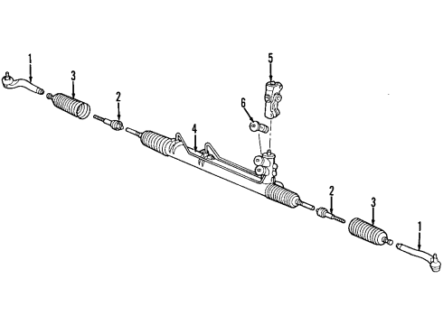 Mercedes-Benz 163-460-53-24 Power Steering Return Hose