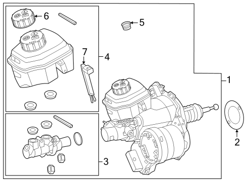 Mercedes-Benz 223-430-36-00 Master Cylinder Reservoir