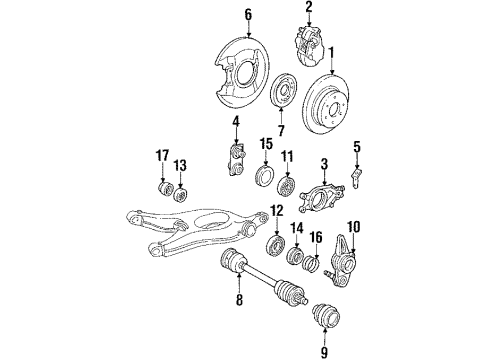 Mercedes-Benz 107-540-04-17 ABS Sensor