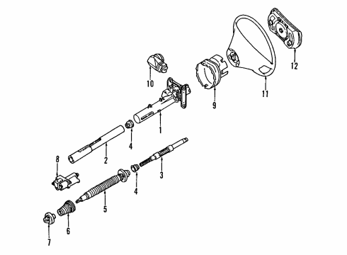 Mercedes-Benz 126-460-04-04 Ignition Lock Cylinder