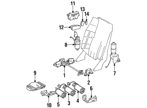 Mercedes-Benz 201-820-25-14 Height Adjuster Bracket