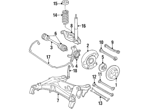 Mercedes-Benz 124-324-16-04 Spring